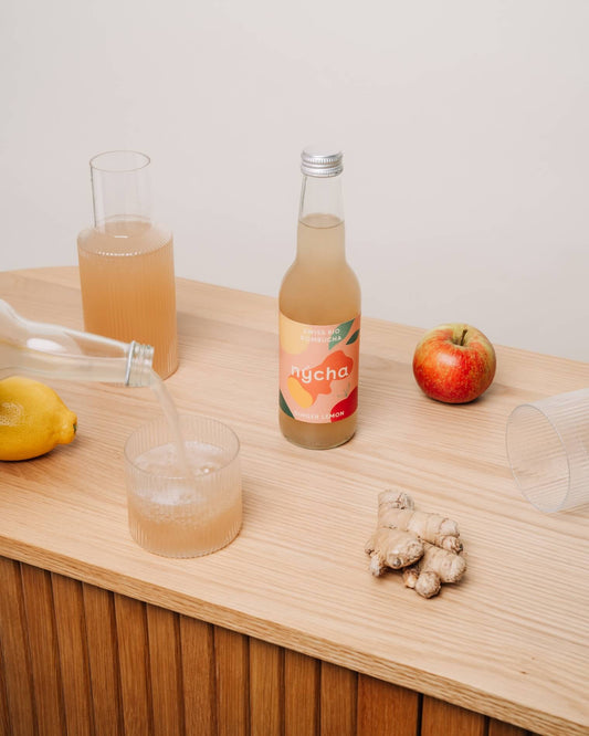 ginger kombucha, organic - 16 bottles