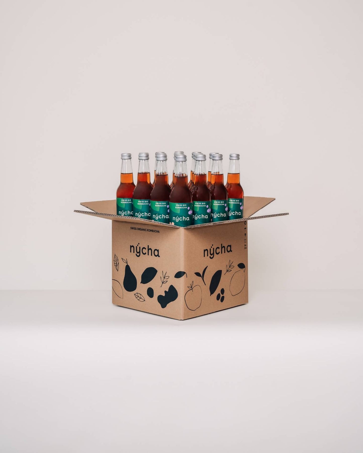 alpine herbs kombucha, bio - 16er box