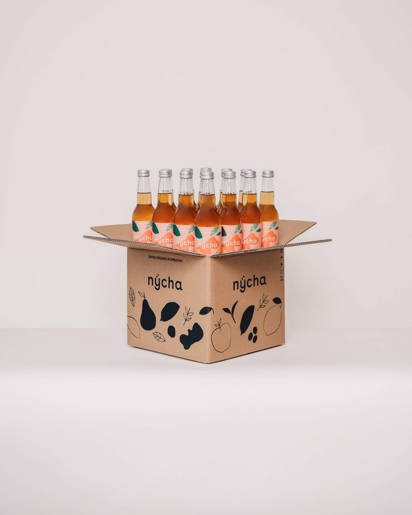 ginger lemon kombucha, bio - 16er box - B2B - versand