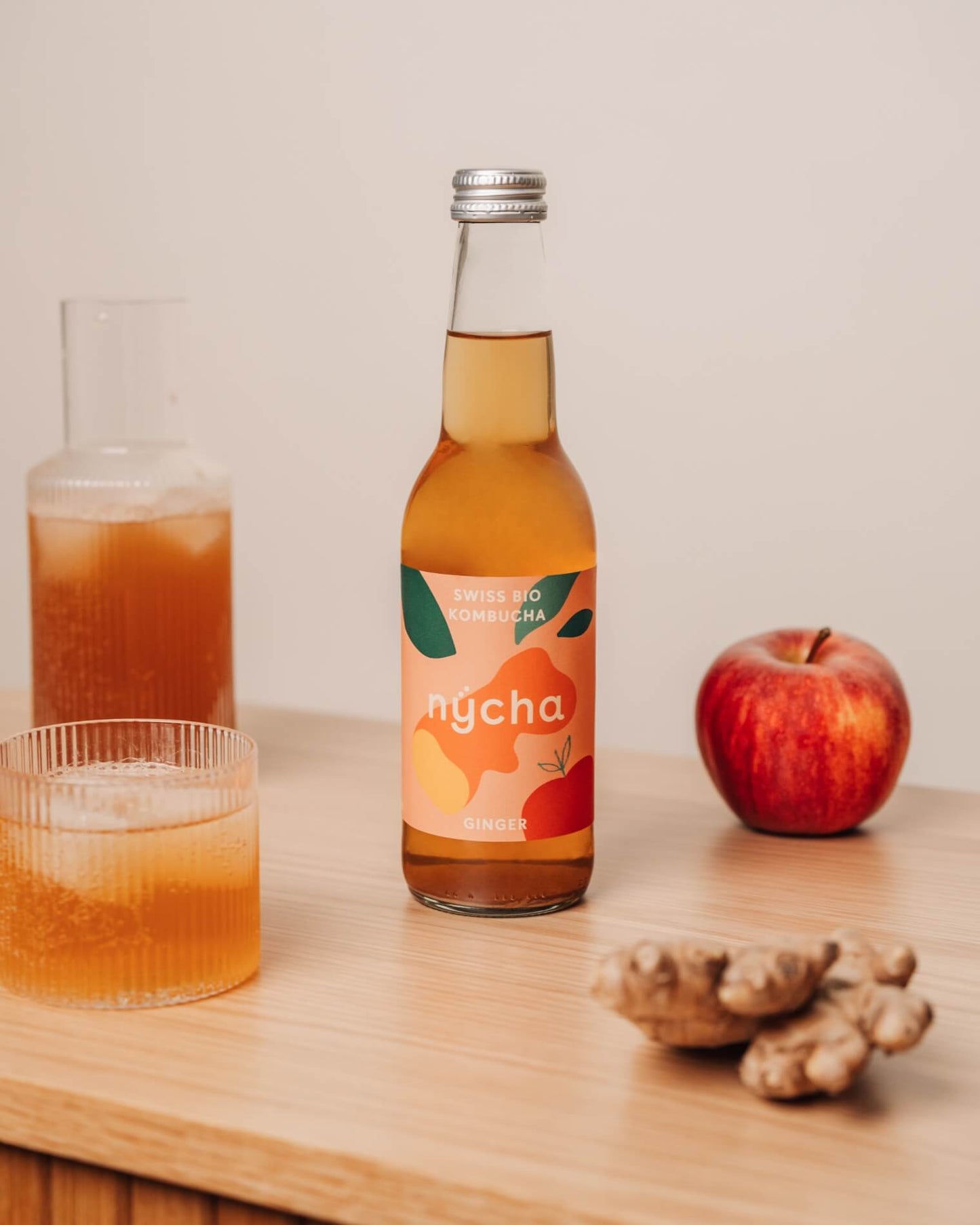 ginger kombucha, organic - 16 bottles - B2B - shipping