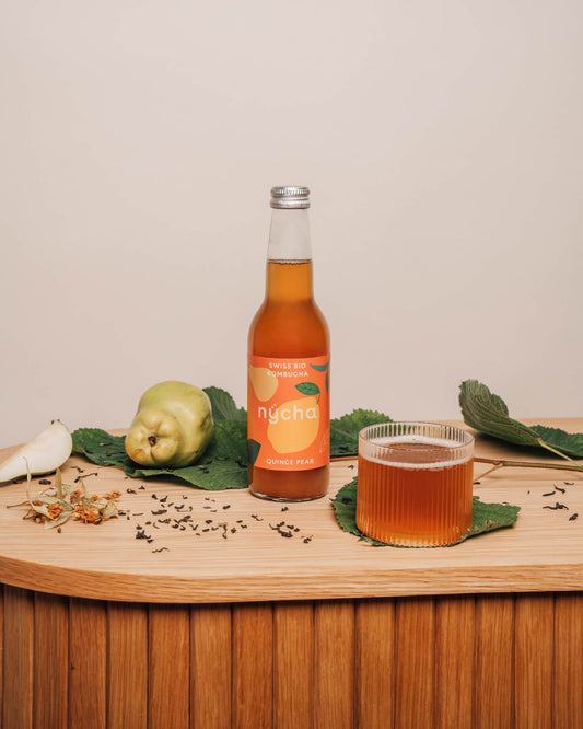 quince pear kombucha, bio - 16er box